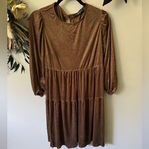 Brown Tommy Hilfiger velvet dress, dress 6